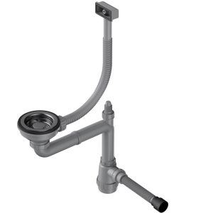 Арматура для одночашевых моек Omoikiri WK-1-S Вороненая сталь 4956492