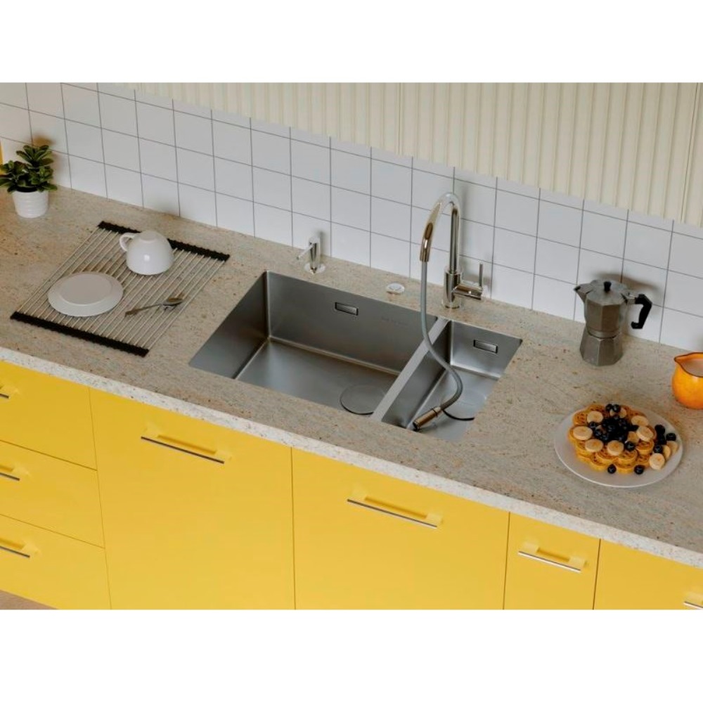 Мойка кухонная Omoikiri Taki Side правая 70 Золото светлое 4993184 — изображение 3