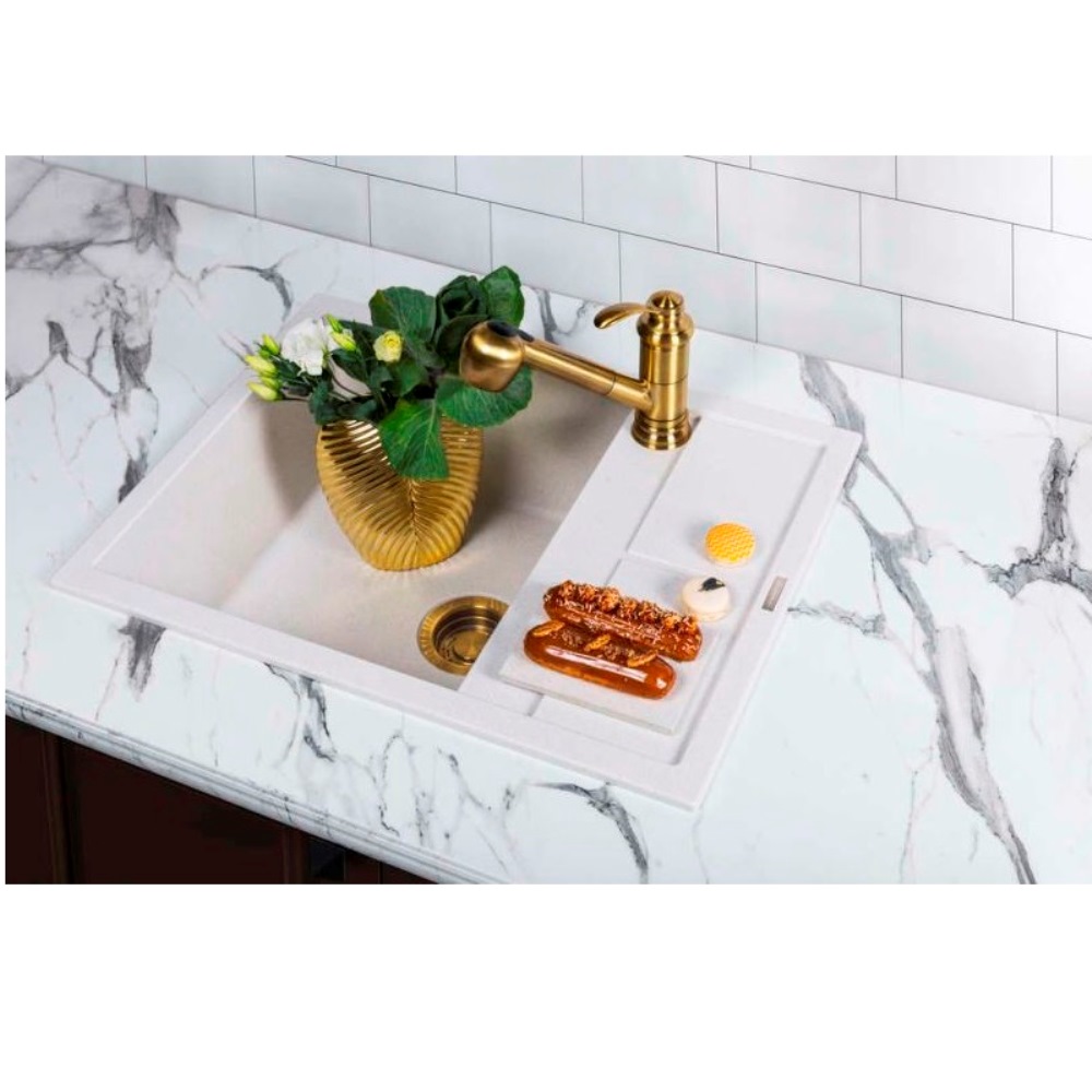 Мойка кухонная Omoikiri Sumi 65 Белый матовый 4993673 — изображение 3