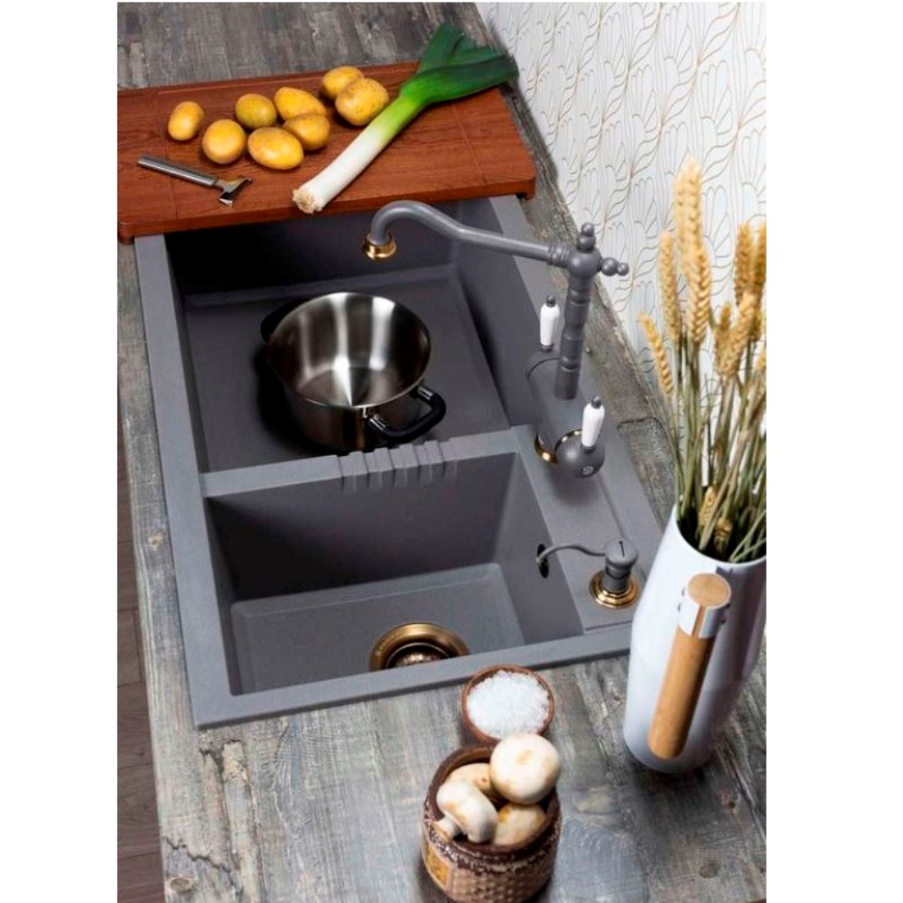 Мойка кухонная Omoikiri Tedori 86 Платина 4993939 — изображение 3